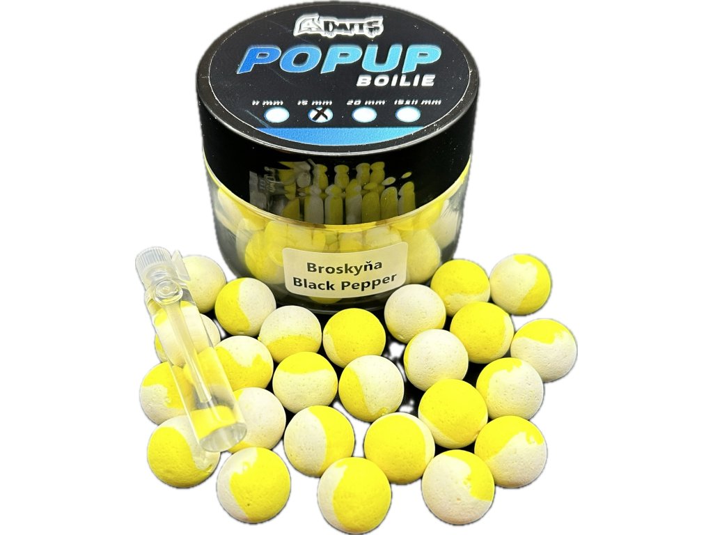 Pfirsich-schwarzer Pfeffer 15 mm