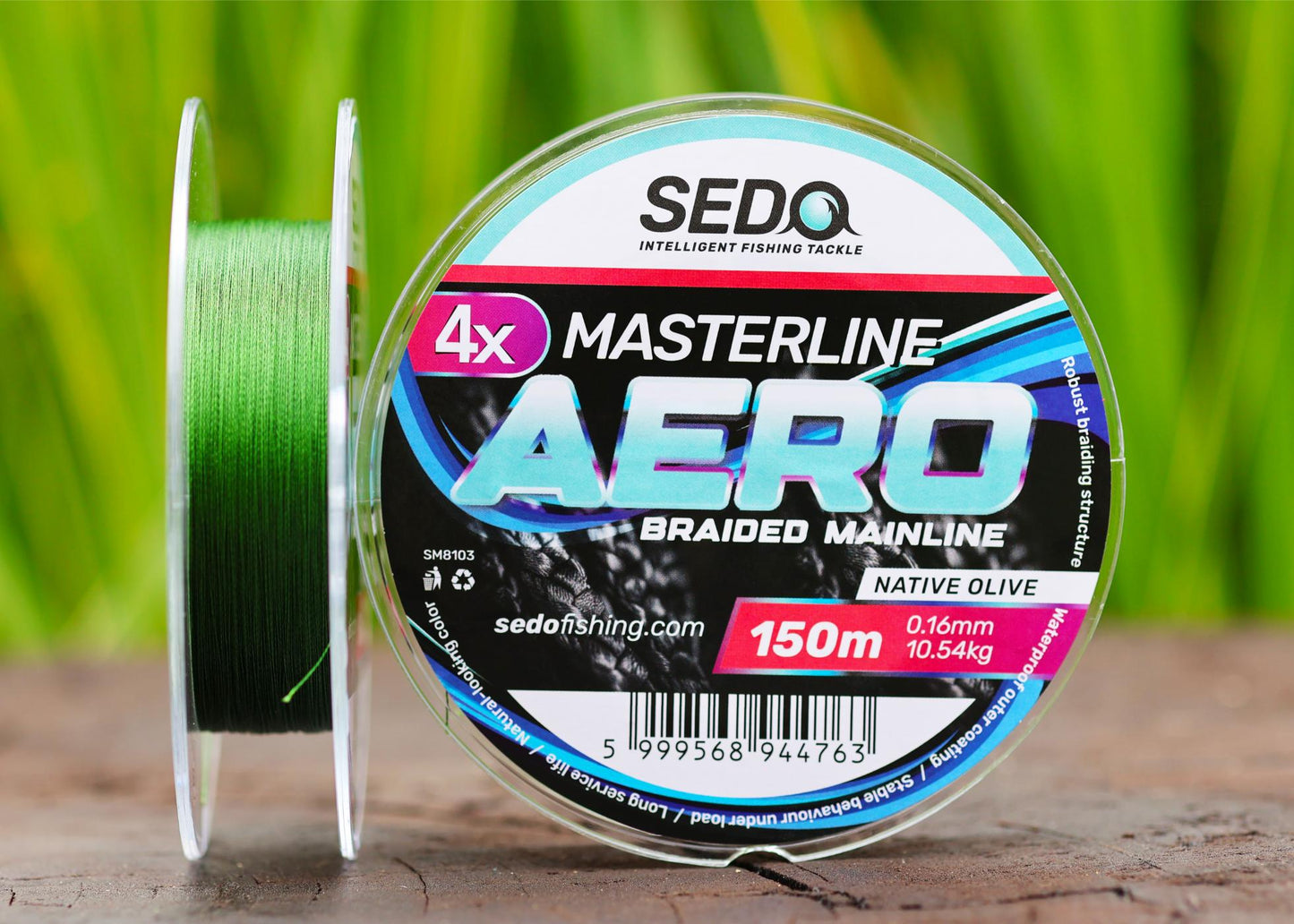 Masterline 4X Aero Braid Mainline – Native Olive – 150 m