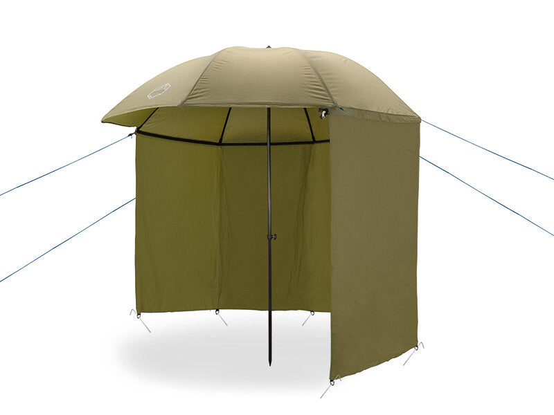 Regenschirm mit Seitenwand Delphin MONZUN Master | 250cm 3/4