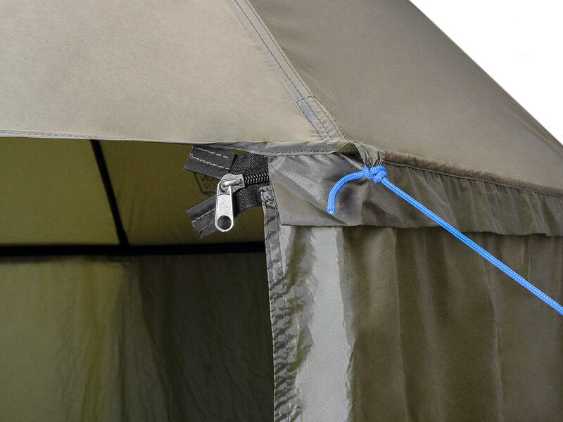 Regenschirm mit Seitenwand Delphin MONZUN Master | 250cm 3/4