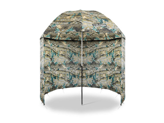 Regenschirm mit der Seitenwand Delphin CLASSA CAMO | 250cm 3/4