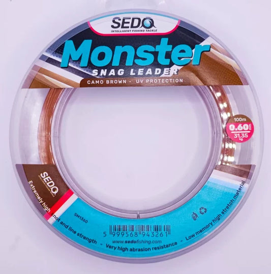Monster Snag Leader Camo Brown 100 Meter