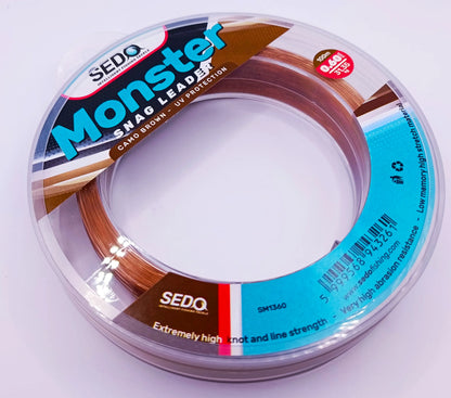 Monster Snag Leader – Camo Brown 100 Meter