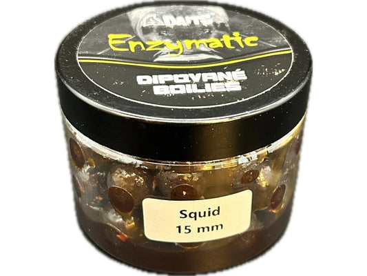 Dipped Boilies Enzymatischer Tintenfisch 15 mm 130 g