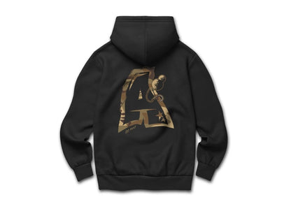Sweatshirt A Camo Schwarz