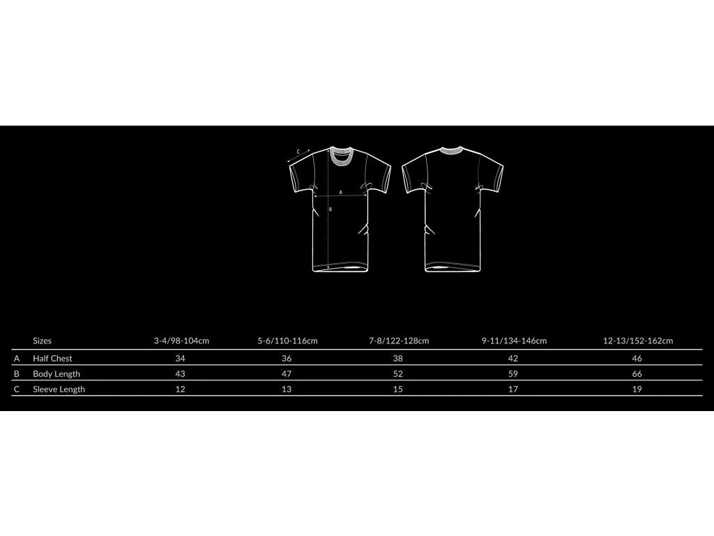 Kinder-T-Shirt Universal Schwarz