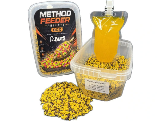 Method Pellet Box - Maulbeerrobinred