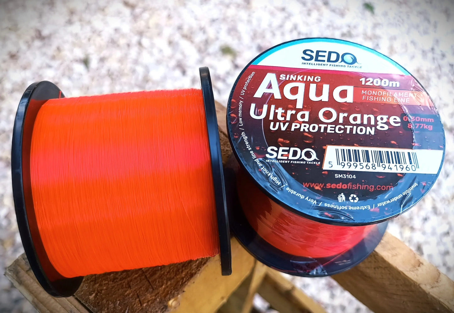 SEDO Aqua Ultra Orange 1200 Meter Monofile CO-Polymer Angelschnur