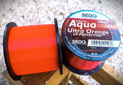 SEDO Aqua Ultra Orange 1200 Meter Monofile CO-Polymer Angelschnur