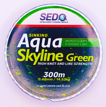 SEDO Aqua Skyline Grün 300 Meter monofile Angelschnur