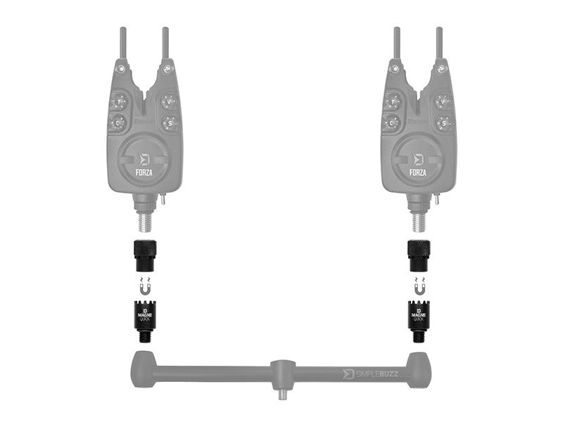 Schnellverschlussadapter Delphin MagneQUICK  2 Stück