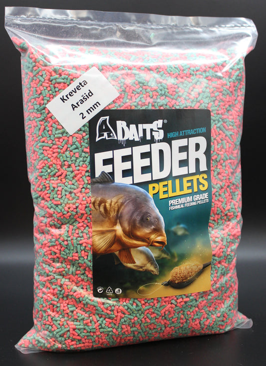 FLUO Futterpellets 2 mm Garnelen Erdnüsse 1 kg