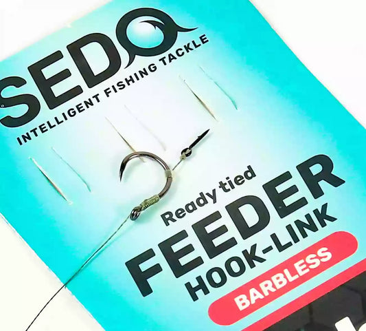 Carbon Carp Ready tied feeder hook-link BARBLESS