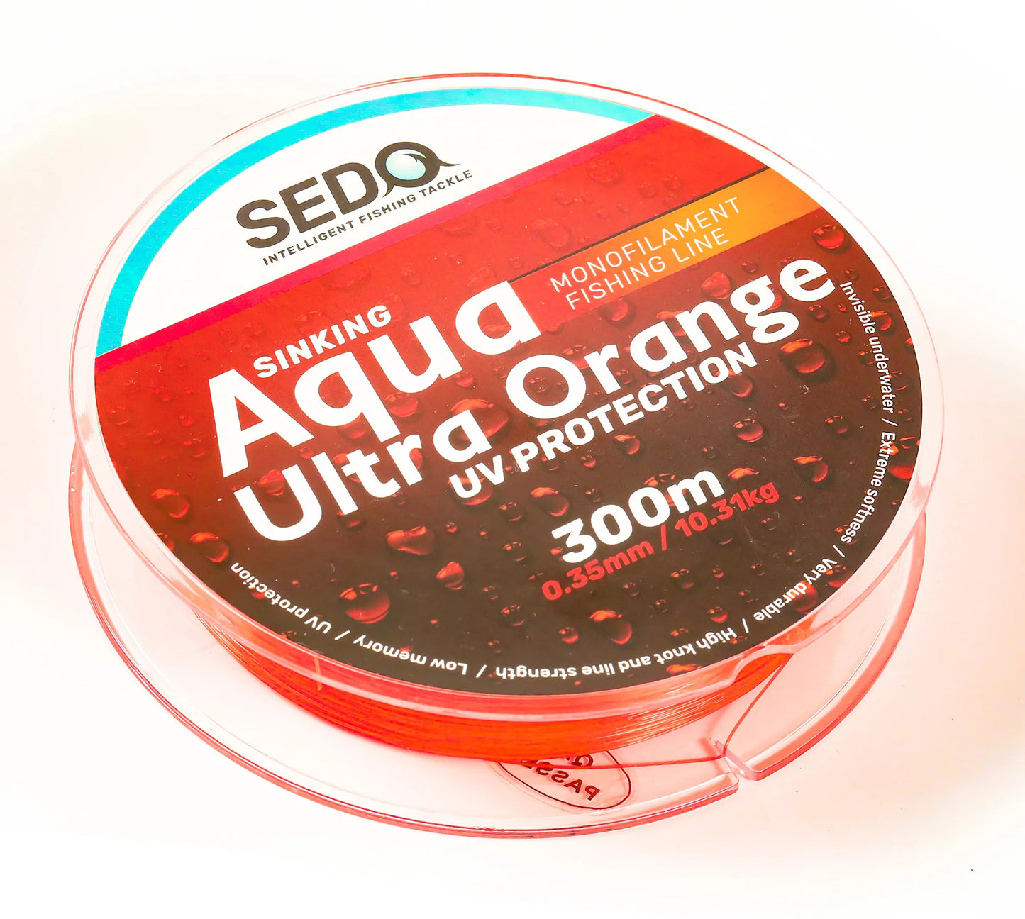 SEDO Aqua Ultra Orange 300 Meter monofile CO-Polymer Angelschnur