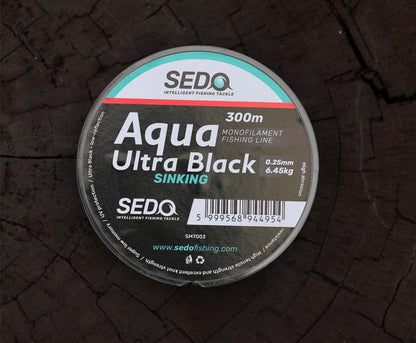 SEDO Aqua Ultra Black 300 Meter Monofile Angelschnur