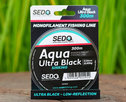 SEDO Aqua Ultra Black 300 Meter Monofile Angelschnur