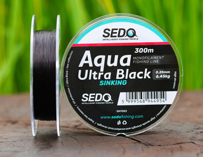 SEDO Aqua Ultra Black 300 Meter Monofile Angelschnur