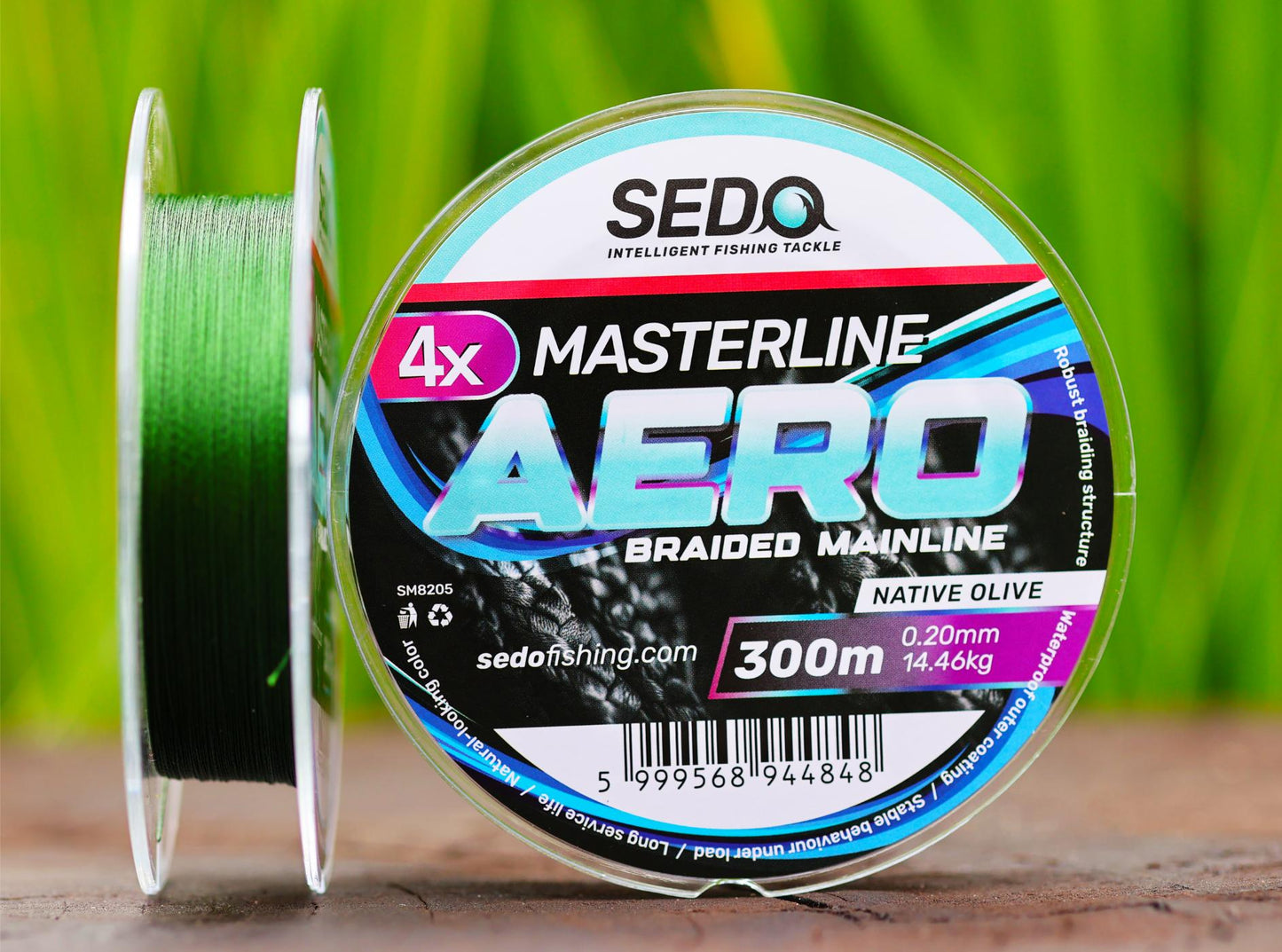 Masterline 4X Aero Braid Mainline – Native Olive – 300m
