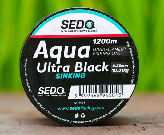 SEDO Aqua Ultra Black 1200 Meter Monofile Angelschnur