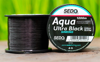 SEDO Aqua Ultra Black 1200 Meter Monofile Angelschnur