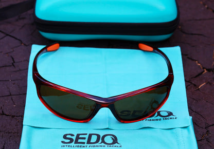 SEDO Amber Deepwater Polarisierte Sonnenbrille – amber transparenter Rahmen / braune Gläser