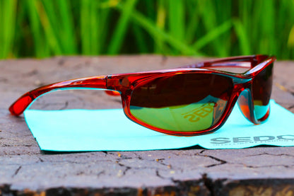 SEDO Amber Deepwater Polarisierte Sonnenbrille – amber transparenter Rahmen / braune Gläser