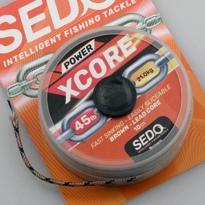 Power Xcore Leadcore 45lbs 10 Meter Brown