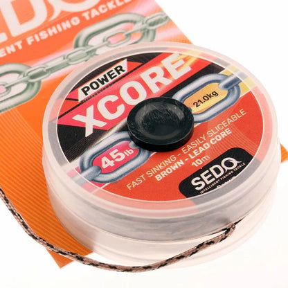 Power Xcore Leadcore 45lbs 10 Meter Brown