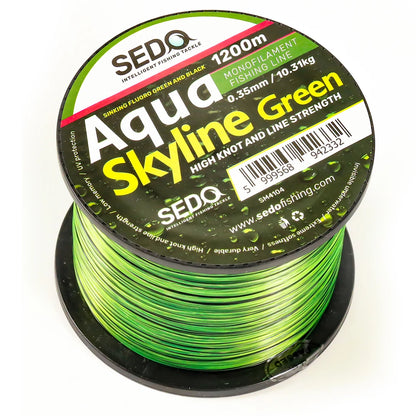 SEDO Aqua Skyline Grün 1200 Meter monofile Angelschnur