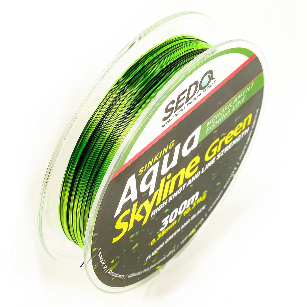 SEDO Aqua Skyline Grün 300 Meter monofile Angelschnur