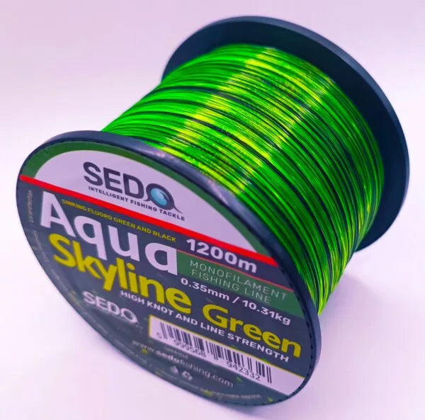 SEDO Aqua Skyline Grün 1200 Meter monofile Angelschnur