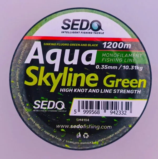 SEDO Aqua Skyline Grün 1200 Meter monofile Angelschnur