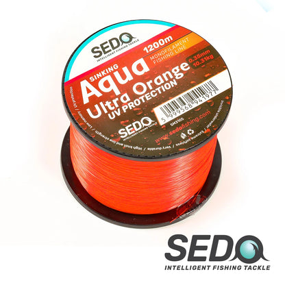 SEDO Aqua Ultra Orange 1200 Meter Monofile CO-Polymer Angelschnur