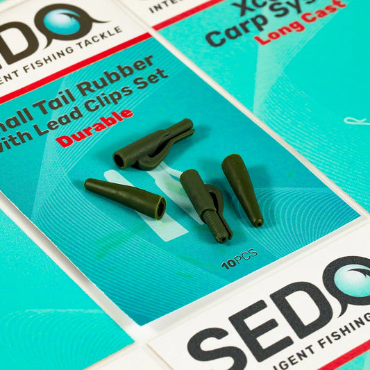 Small Tail Rubber with Lead Clips Set